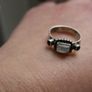 Vintage Sterling Silver 925, Mixed Gemstone Ring Image 2