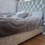 Crushed Sterling Velvet DOUBLE BED Frame - Silver Image 5