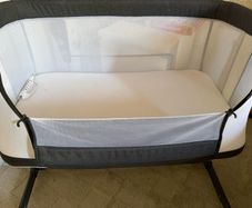 Baby crib next to me