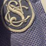 Scotch & Soda Blue Check Shirt with white collar Image 4