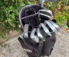 Golf clubs and bag