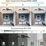 Modern Ceiling Lights LED, 45cm Black Dimmable Ceiling Lights Fixtures LED with Remote Control for Living Room Dining Room Bedroom Kitchen Hallway Offcie Indoor Light - 35W Image 6