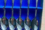 Set of six chrome plated Apostle Spoons