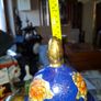 Vintage Twin Handled Japanese Cobalt Blue & Gold Lidded Urn or Amphora Vase, Postage available or Collection Image 10
