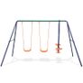 Swing Set with 4 Seats Orange Image 2