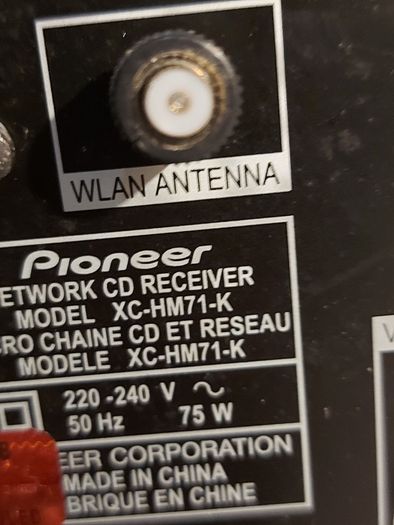 Pioneer Network CD Receiver, Model XC-HM71-K, Radio, CD, IPOD, USB, Wireless Internet Music & Radio, Only one speaker and no remote control