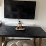 Black and gold herringbone table Image 8