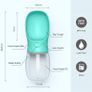 Dog Water Bottle Portable Dog Drinking Bottles for Walking Travel,Leak-Proof Puppy Water Dispenser & Feeder for Hiking, Camping, Outdoor Doggy Drinking Gift-350ml Image 5