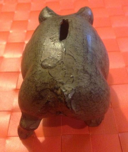 Cast Iron Pig (coin Bank)