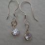 SilverCZ earrings,Drop earrings,New,Gift.Silver earrings Image 2