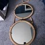 Hanging round gold mirrors Image 2
