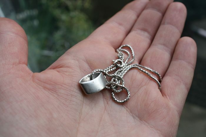 Sterling Silver 925  Necklace and Pendant 6,3g - L16"