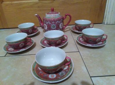 vintage asia teaset new without box 1970s