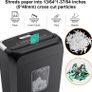 Paper Shredder for Home Use, Bonsaii 6 Sheet Cross Cut Paper and Credit Card Shredder for Home & Small Office Use, Home Shredder with Portable Handle Design & 13L Bin (C237-B) Image 2