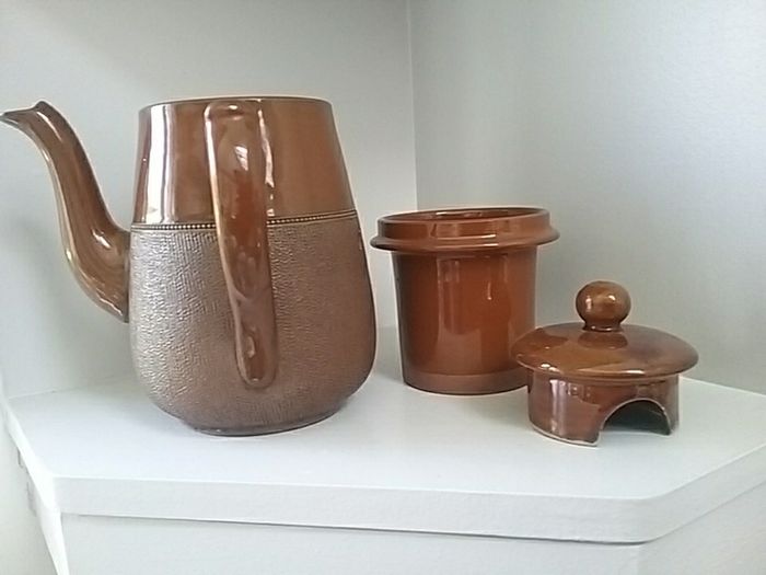 Three Part Studio Pottery Teapot