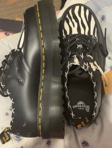 DR.Martens Ramsey Zebra BNWT Platform Creepers Size UK 6.5
