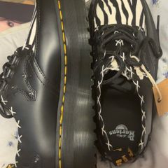 DR.Martens Ramsey Zebra BNWT Platform Creepers Size UK 6.5