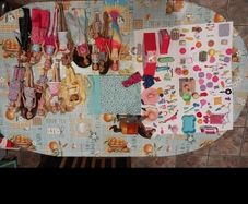 barbieBarbie Dreamhouse, Campervan and Car with all accessories and barbies