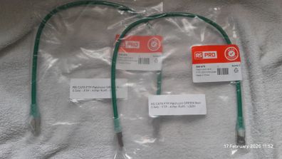 RS PRO, 0.5m Cat6 Ethernet Cable, Green RJ45 Male to  RJ45 Male