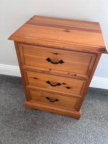 two bedside lockers