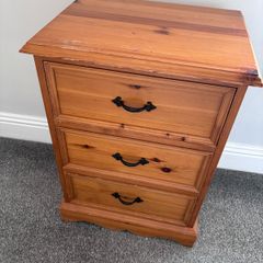 two bedside lockers