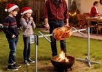 Electric Rotisserie Grill Kit, 8-Level Adjustable Height, 132lb Load Capacity, 38W Motor, Stainless Steel BBQ Spit for Outdoor Parties