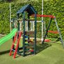 Wooden Garden Playground with Slide & Swings Image 4