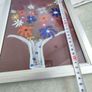 Lovely framed coloured chalk still life flower vase Image 3