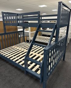 Triple bunk beds on special offer grey , navy ,white