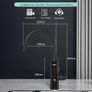 Electric Hot Water Tap with Universal Nozzle, Instant Heating Tap for Kitchen, Stainless Steel Water Heater Tap Supply Hot and Cold Water Faucet with Digital Display (Stainless Steel Gooseneck) Image 7