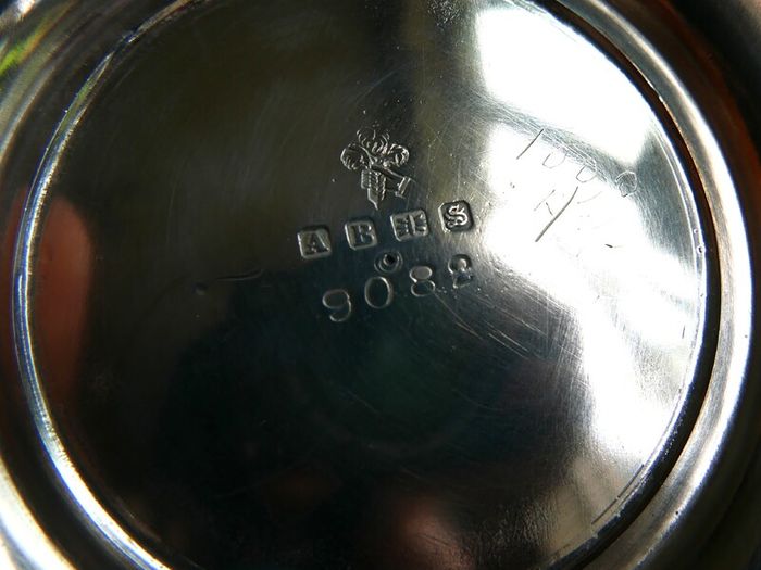 Vintage "A B & S" -Atkin Brothers & Sons, Silver-Plated Mug 1853s