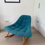 Kolton Rocking Chair Teal Blue - Made.com Image 4
