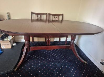 formal dining/living room table