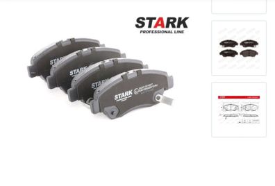 Honda front brake pad set STARK