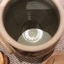 OFFERS WELCOME PLEASE -Ballydougan Stoneware Pottery - 4 Pieces . Biscuit ( Old Irish writing) Sugar and Tea lidded Jars and a shallow bowl shaped dish for biscuits Image 8