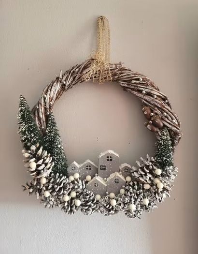 Handcrafted Christmas wreaths