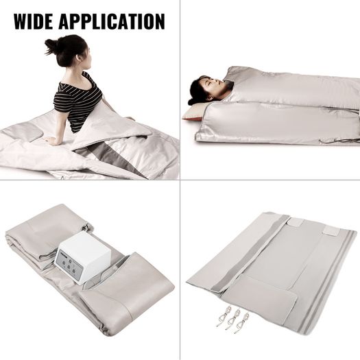 Far Infrared Sauna Blanket 3 Zone Heat Loss Weight Body Shape Slimming Fitness Spa Beauty Detox Therapy Machine For Women