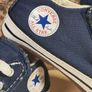 baby CONVERSE trainers runners shoes navy velcro fastened Size UK 3 EU 19  11.5cm infants Image 4