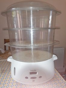 3-Compartment Food Steamer (Flexible Setup)