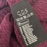 COS burgundy textured top size small Image 5