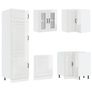14 Piece Kitchen Cabinet Set Gloss White Image 5