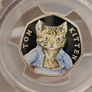 UK 2017 Silver Proof 50p Beatrix Potter Tom Kitten Coin Graded by PCGS PR69DCAM Image 4