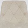 Ivory Luxe Velvet Bar Stool  Adjustable Image 2