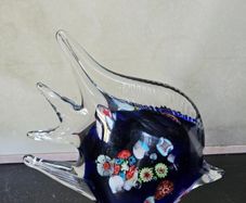 Art Glass Murano Style Fish Scalar Figurine