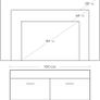 _TV table, TV cabinet with compartments and flap doors, TV cabinet, TV board, lowboard, table TV furniture white wood-colored Image 3