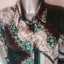 River Island patterned long sleeve blouse size UK10 EU38 Postage included Image 2