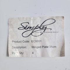 Simply winged plates. open to offers