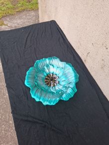 flower glass plate