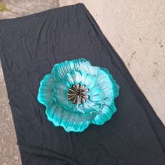 flower glass plate