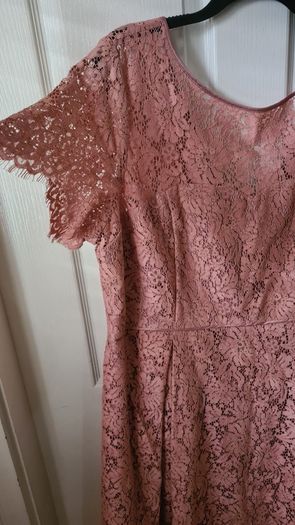 Marks & Spencer Rose Lace Dress Size Uk 22